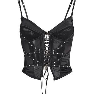 Black Studded Corset Shapewear